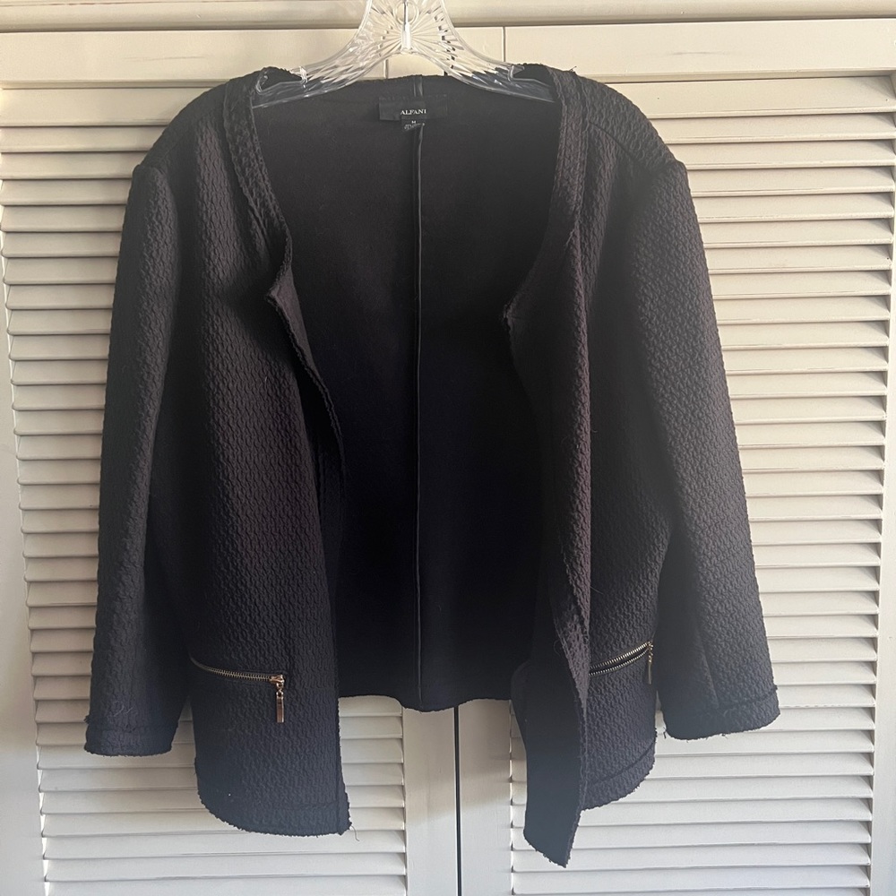 Alfani Women's Black Light Weight Jacket, size M
